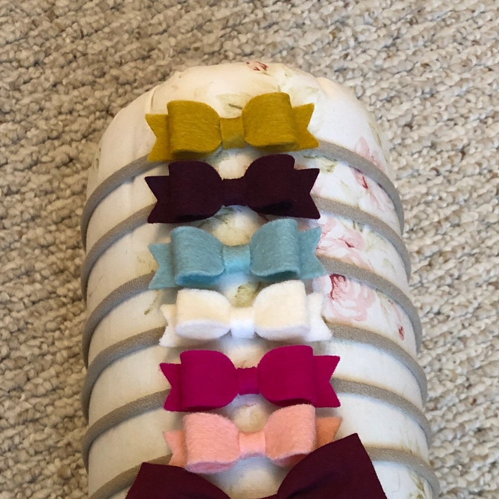 Baby bows set of 6